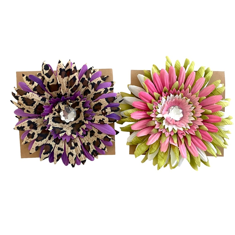 🆕Boutique Handmade Flower Hair Clips